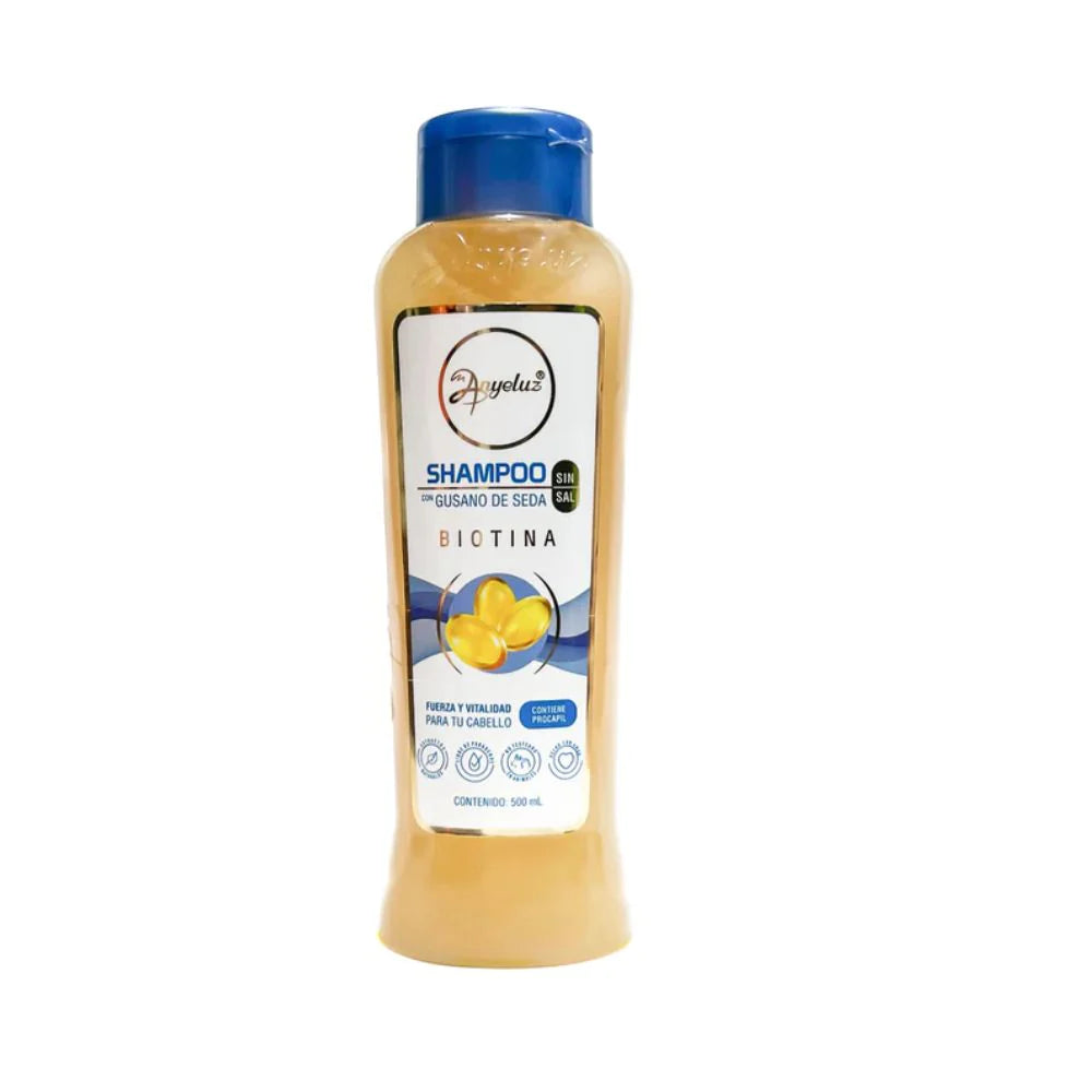 Anyeluz Shampoo Gusano de Seda con Biotina 500 ml